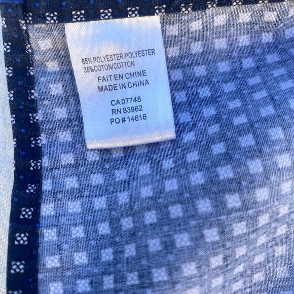 Soul of London Men’s Medium Bottom Down Blue Long Sleeve Shirt RN83962 - Picture 5 of 7